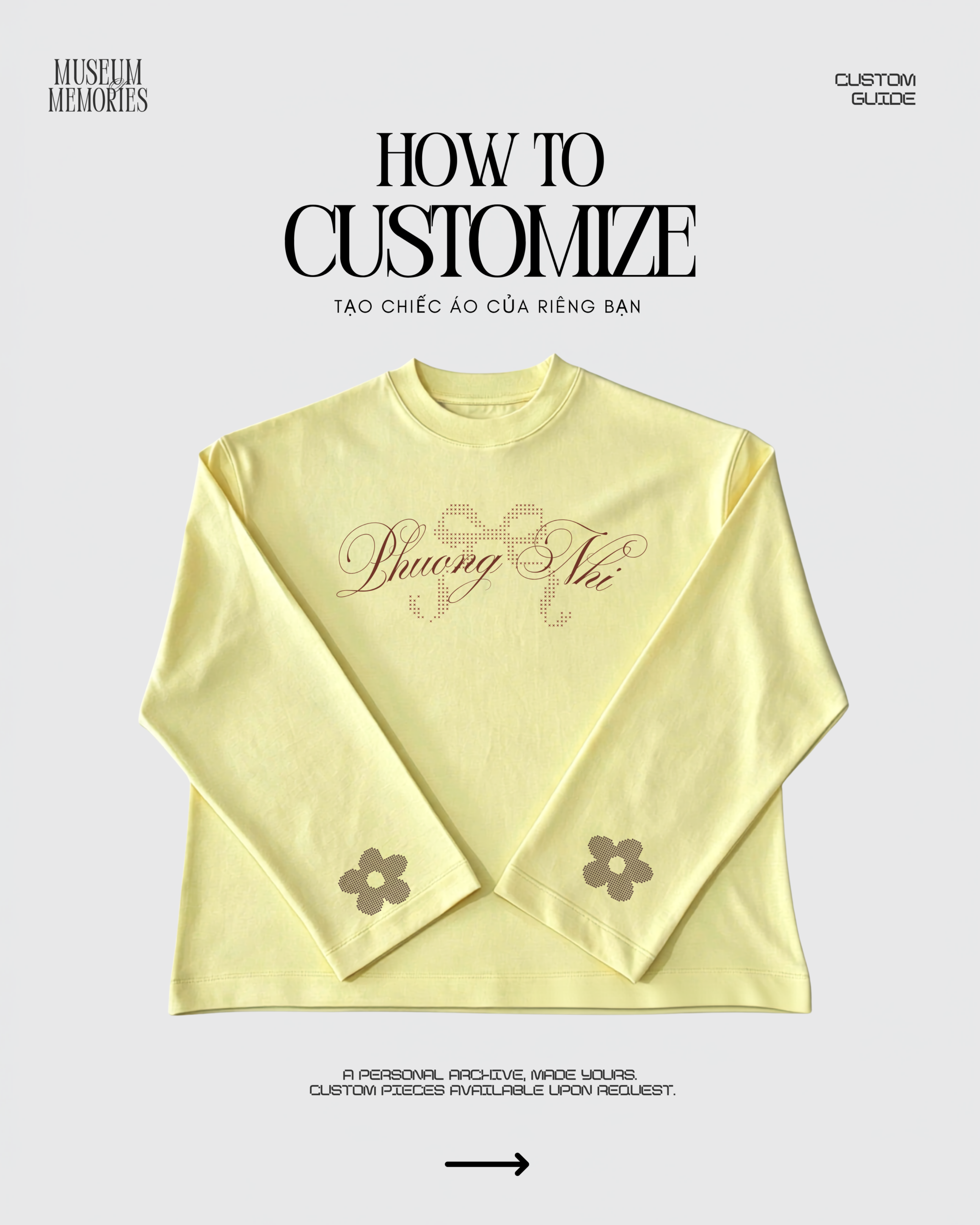 Long Sleeve Tee - In theo yêu cầu (Phôi áo Cotton premium)